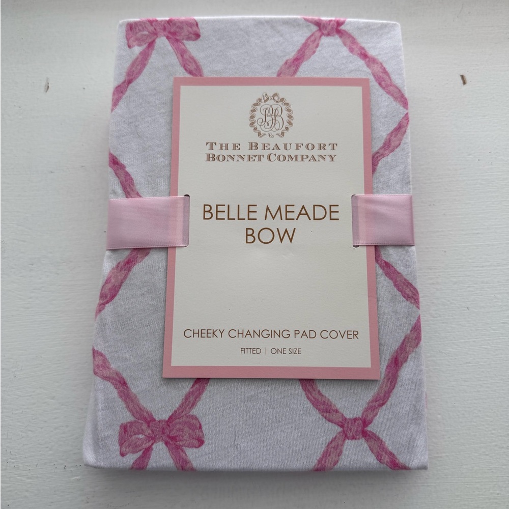 TBBC Belle Meade Bow Changing Pad Cover